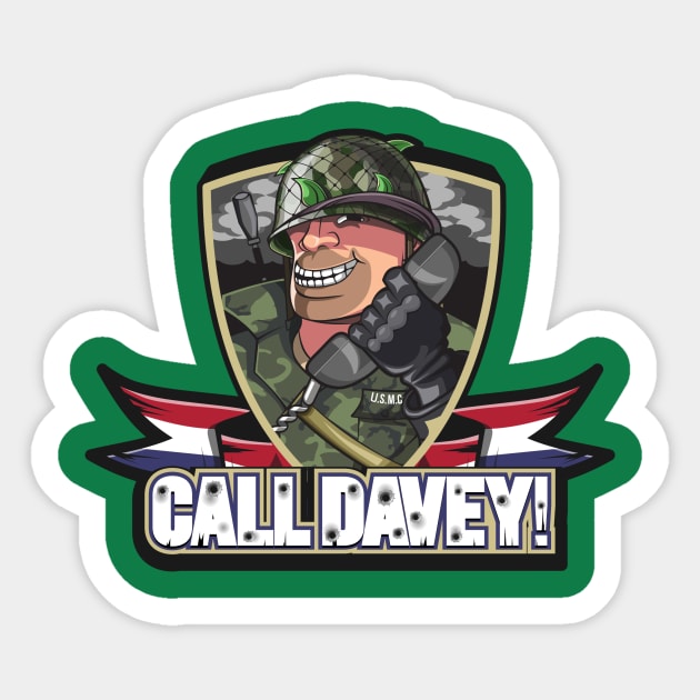 Call Davey Official Team Shirt Sticker by callofdavey